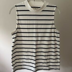 Madewell sleeveless mock neck